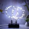 MUXIJIA 2 x luce stringa LED, 20 x LED 2M / 6.6Ft esterno/interno alimentatore USB impermeabile per camera da letto, cortile, matrimonio, Natale, fai da te, ecc. (Bianco)