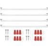PATIKIL 295mm (11,61) Kit Staffa Montaggio Universale per Lampada, 4 Set Piastra per Plafoniera con Barra Trasversale con Vite Lampadario a Sospensione per Lampada Soffitto