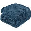 Whale Flotilla Coperta Plaid in Pile di Microfibra, Coperta Morbida, Calda e Soffice per Letto Singolo e Matrimoniale, Copridivano Leggera per Ogni Stagione, 130 x 150 cm, Blu Navy