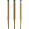 Mission Darts Punte per freccette Glide con punta in acciaio, lisce e semplici, 34 mm, oro (#_1xX2439)