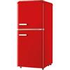 DCG Eltronic MF110RCDP Frigorifero Doppia Porta Retrò Rosso 110L