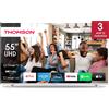 Thomson TV LED 55" 4K Ultra HD Google TV Bianco 55UG4S14W