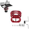 Qcwwy Router Lift Kit di Sollevamento per Router in Metallo per Fresa Tavolo Inserto Piastra di Base Lavorazione del Legno Tavolo Router Piastra di Inserimento Base di Sollevamento Adatto per