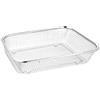 HEMOTON Cestello di scarico in acciaio inox ispessito, multiuso per cucina e casa, porta frutta e verdura con scarico rapido, cestino rettangolare in acciaio inox, 13,00 x 9,45 x 2,76 cm