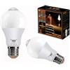 KOOYWAN 12W E27 lampadina PIR sensore di movimento,6000K,lampadina sensore di luce LED, Non dimmerabile,2 Pezzi