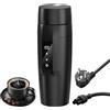 Rauwseul Bollitore elettrico portatile di Rauwseul, mini-tazza da viaggio da 350 ml 3 in 1 con rivestimento in acciaio inox 304, regolabile da 40~100℃, tazza ad ebollizione rapida da 300W