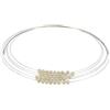 Schmuck Les Poulettes LES POULETTES BIJOUX - Collana Multi-Filo Argento 925 Rodiato e Perle Bianche