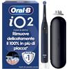 Oral-B iO 2 Spazzolino Elettrico, con 1 Testina di Ricambio, Nero