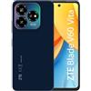 ZTE Blade V60 Vita Dark Blue - Smartphone 6.6 HD+, 256GB di memoria, Fotocamere da 50MP e 8MP, Batteria 5000mAh, 4GB di RAM, Android 13, Ricarica Veloce 22.5W, NFC, Octa-Core, Bluetooth 5.2