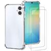 EVETANE Cover Galaxy A06 e 2 schermi di protezione - TPU - Trasparente - refurbished