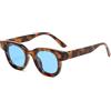 YAMEIZE Occhiali da Sole Vintage Piccoli Spessi Forma di Rettangolo - per Donna Uomo Cornice Quadrata Retrò Piccola Protezione UV400 Occhiali da Guida all'aperto