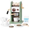 GAGAKU Macchina da caffè in legno con macinino, macchina da caffè in legno, giocattolo per giochi di ruolo con accessori, regalo per bambine e ragazzi (D3.004)