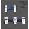 BGS 9089 | Modulo per carrelli portautensili 1/6: bussole speciali per connettori a gomito | 5 pz.