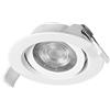 OSRAM Set faretti a incasso dimmerabili in continuo con interruttore a parete, bianco in alluminio, con modulo LED integrato e driver, protezione IP20 per interni e controsoffitti