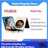 nubia Zte Nubia Flip Smartphone 5g 6.9 "120Hz Display Snapdragon 7 Gen 1 33W Ricarica rapida 50Mp Fotocamera Versione globale Myos 13 Telefono pieghevole - 8 Gb+256 Gb Nero