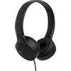 JVC HA-S33UC-B - Cuffie on-ear cablate USB-C leggere e ripiegabili con padiglioni soft, slide switch, telecomando 3 tasti e cavo anti-groviglio; perfette per call - Nero