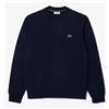 Lacoste Felpa Felpata Girocollo Blu Uomo