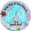 Spoontiques - Garden Décor - Sandali da Spiaggia Stepping Stone - Pietra Decorativa per Giardino
