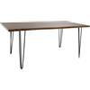 DKD Home Decor Tavolo da Pranzo DKD Home Decor 180 x 87 x 76 cm Nero Metallo Marrone Legno di acacia