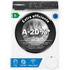 Bosch WGH24400IT Serie 6 Lavatrice smart a carica frontale, 9 kg, 1400 giri, Efficienza energetica A -20%, motore inverter con 10 anni di garanzia, riduce le pieghe, Bianco, 60 Cm