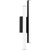 EGLO Luce a LED per esterni Serricella, lampada a muro con 2 aste luminose, in metallo nero, bianco caldo, IP55