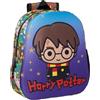 safta HARRY POTTER - Zaino scolastico, con design 3D, adattabile a carrozzina, ideale per bambini di diverse età, comodo e versatile, qualità e resistenza, 27 x 10 x 33 cm, colore: blu/multicolore,