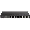 D-Link DGS-1100-24V2/E Smart Switch Gestito, 24 Porte Gigabit, Supporto VLAN, Funzionalità layer 2, QoS, 802.3az EEE, Senza Ventole - Solo cavo di alimentazione UE, Nero