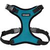 Best Pet Supplies Voyager Pettorina per animali domestici con chiusura Step-in, per tutte le condizioni atmosferiche, regolabile, per cani e gatti, turchese/nero, M
