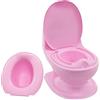 Nuby NV07007 My Real Potty - Vasino per bambini con rumore di risciacquo, 18 mesi, colore: Rosa