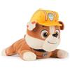 Paw Patrol Peluche GUND PAW Patrol Rubble, giocattolo di peluche ufficiale Rubble sdraiato, animale di peluche ponderato, giocattolo sensoriale adatto da 1 anno in su, 20 cm