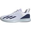 adidas Courtflash Speed Mens Tennis Shoes - Scarpe Basse Non da Calcio, Ftwr White/Dark Blue/Halo Blue,