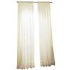No. 918 Erica Crushed Sheer Voile in Rilievo Tenda mantovana, Poliestere, Eggshell White, 51 x 84