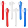 CIATBYYJ 6 spazzole per denti per protesi su entrambi i lati, spazzolino da denti portatile, pulizia efficiente delle protesi, per protesi, protesi dentarie, dentiere, retainer, allineatore, binario dentale