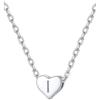 Silvora Collana con Ciondolo Lettera Iniziale in Argento 925 Catena Sottile Medaglia Argento/Oro Placcato Piccoli Gioielli Minimalisti Alfabeto Affascinante Collana con Ciondolo A-Z