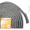 ZZHBSR Guarnizione a spazzola autoadesiva, 10 m, 9 mm (L) x 23 mm (D), guarnizione a spazzola per tapparelle, porte scorrevoli, finestre, porte, armadi, porte e zanzariere