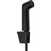 hansgrohe Doccetta bidette S con 1 tipo di getto a risparmio idrico (EcoSmart), incl. supporto doccia e flessibile doccia 1,25 m, senza valvola d'arresto, per acqua calda, nero opaco, 29238670