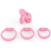 MKGMYGZ Jaulas De Pene En Bondage Chastity Cage Uomo Cintura Castità Per Uomo Penis Cage Gabbia Pene Cock Cage Sex Toy Gabbia Castità Per Uomo Gabbia Di Castità Per Uomo (Pink,L)