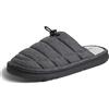 Dearfoams Austin-Felpa Trapuntata in Memory Foam, Pantofole Uomo, Nero, Medium EU