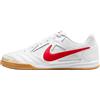 NIKE Gato, Scarpa Calcetto Uomo, White University Rosso Gomma Giallo, 44.5 EU
