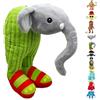 AUNGCSHE Italian Brainrot Personaggi, Ballerina Cappuccina Peluche, Cappuccino Assassino Peluche, Pupazzo Tung Tung Tung Sahur, Adatto a Bambini e Adulti, da Collezione (Elefante Verde)