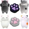 YUBBYSTU Mochi Squishy Toys, 6 giocattoli morbidi per gatti, a forma di zampa di gatto, per alleviare lo stress, per feste di compleanno, regali