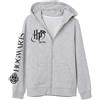 Harry Potter Bambino Felpa con Cappuccio (Grigio,10 Anni)