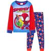 Marvel Spiderman Pigiama Bambino, Comodo Traspirante Pigiami - Regalo Ragazzo (Multi Spidey, 3-4 Anni)