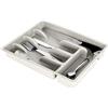 Vilde Portaposate, organizer da cucina con 5 scomparti, colore grigio cenere 36 x 25,5 x 6 cm.