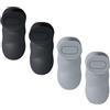 Culinavog Grip Pads, 2 Pezzi 9 × 4.5 cm Antiscivolo Presa per Sollevamento Pesi, Impugnature in Silicone per Allenamento di Forza, Accessori da Palestra per Allenamento a Cross Training (Nero, Grigio)