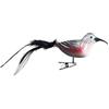 Birds of Glass Uccello di vetro, corridore da parete con piume naturali, gioielli in vetro Made in Germany, uccello decorativo con clip, uccello di vetro, vero albero di Natale di Lauscha, per interni