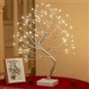 DELICHTER Albero luminoso con 108 LED bianco caldo, decorazione natalizia alimentata tramite USB/batteria con 8 modalità di luce e timer, decorazione pasquale illuminata per Pasqua natale casa 45 cm