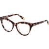 FURLA Vfu766 Montature per Occhiali da Vista, Total Shiny Ruthenium, 52/140/16 Donna