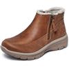 Skechers Stivaletti da donna Easy Going-Into Fall, Castagna, 38 EU