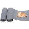 Omtofo 2 Rotoli Protezione Divano Graffi Gatto, 200x40cm Tappetino Tiragraffi per Gatti, DIY Climbing Cat Scratcher, Tiragraffi Divano per Proteggere Tappeti Divani Mobili (Grigio Chiaro)
